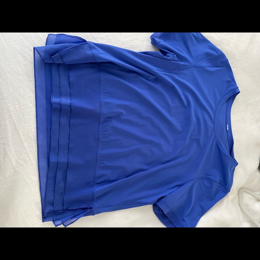 Lululemon royal blue workout top.